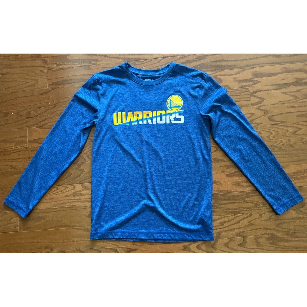 TX3 Cool Golden State Warriors NBA Basketball Graphic T-Shirt L/S Mens Small